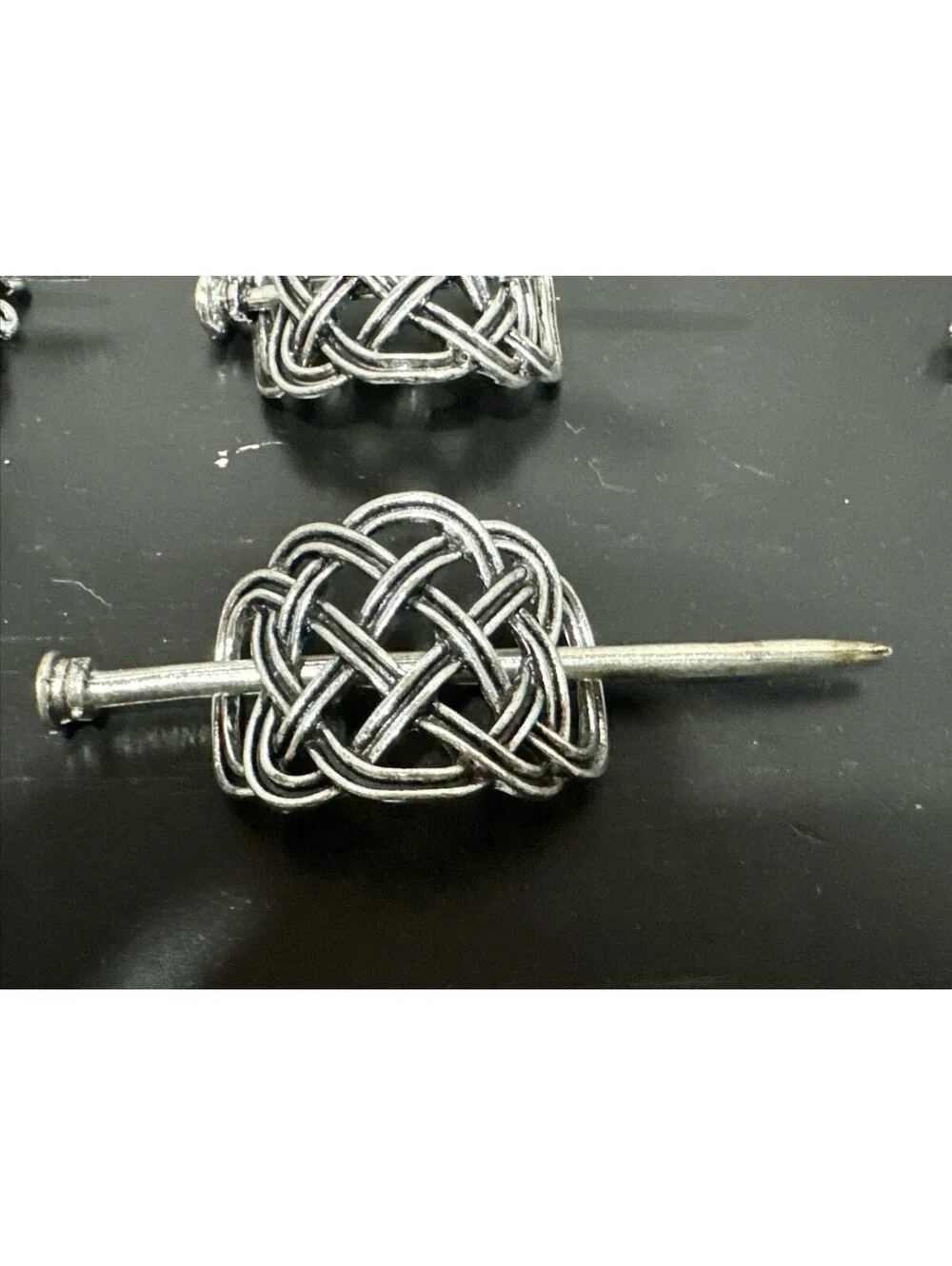 Celtic Knot Hair Pin Or Knitted Crochet Shawl Closure Lot Of (6)